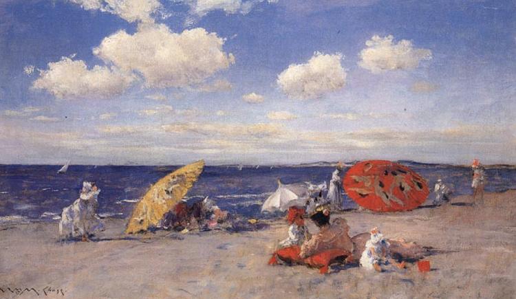 William Merrit Chase At the Seaside China oil painting art